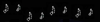 MUSIC NOTES-LED*